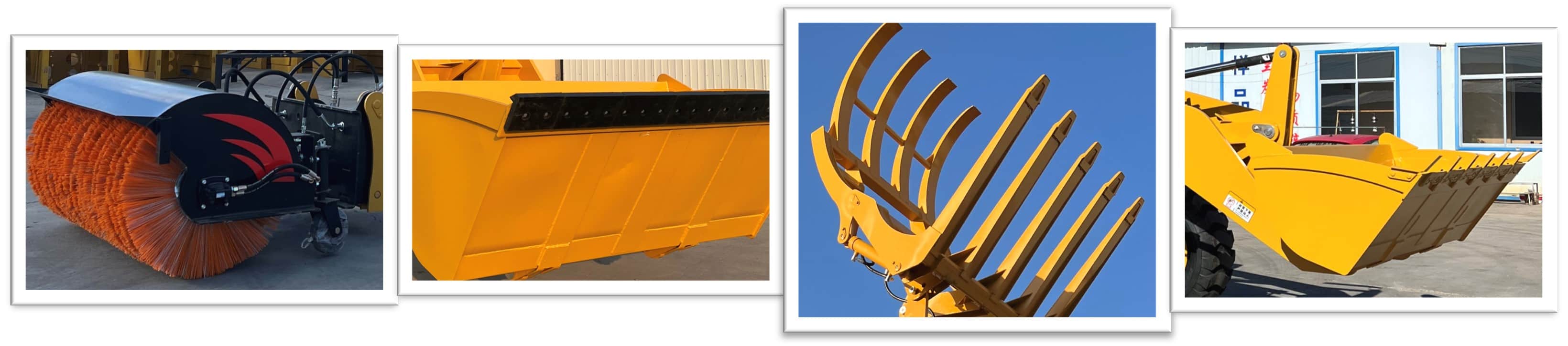 Wheel Loader Grapple Bucket Snowblower Shovel