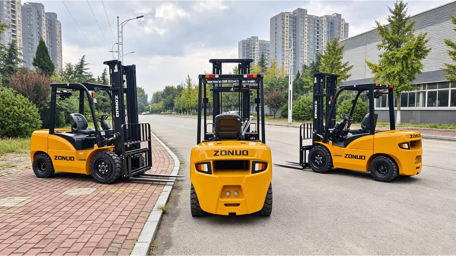 4000lbs Counterbalanced Diesel Forklift Trucks