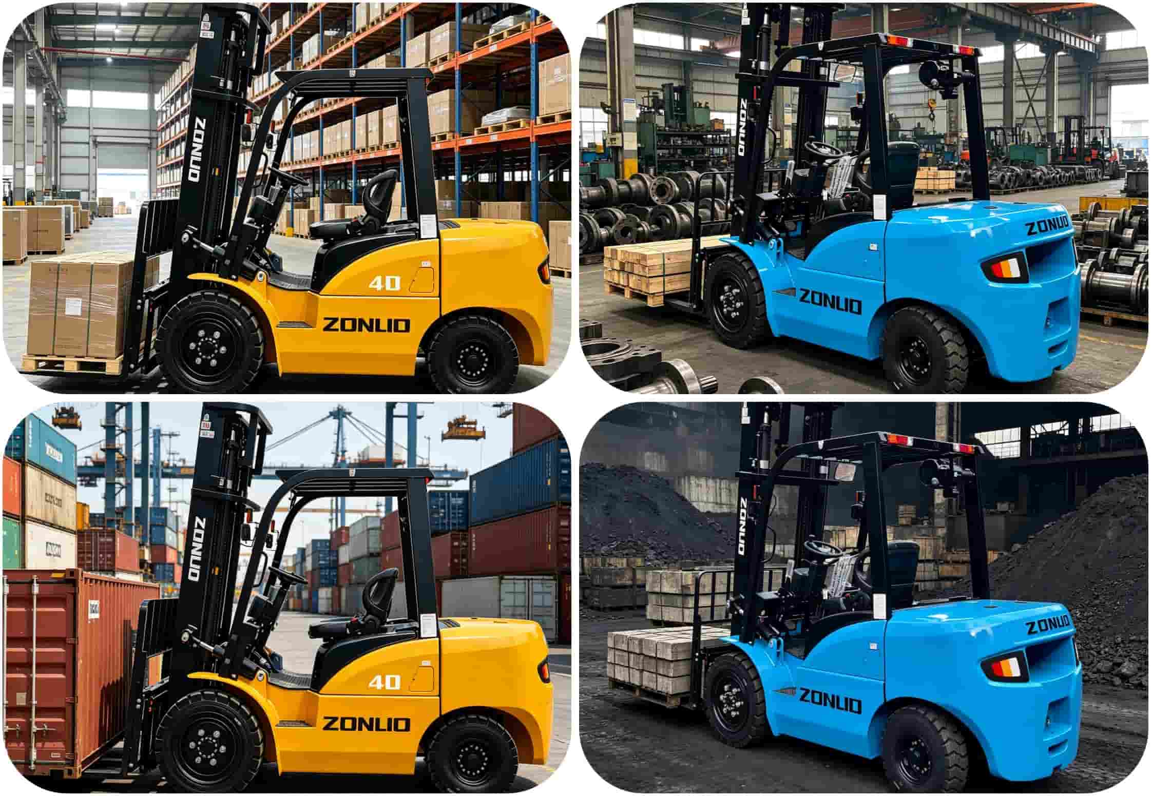 4000kg Construction Diesel Forklift For Sale