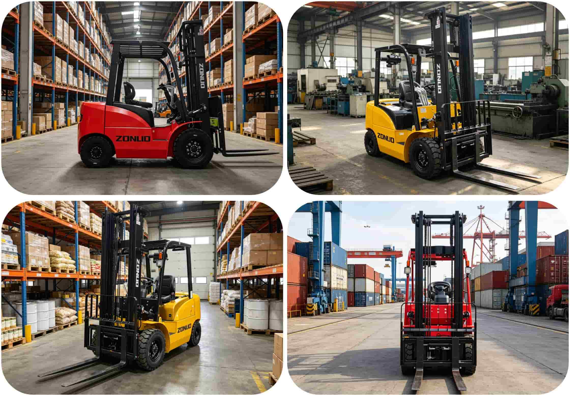 2000kg Diesel Warehouse Forklift With Side Shift