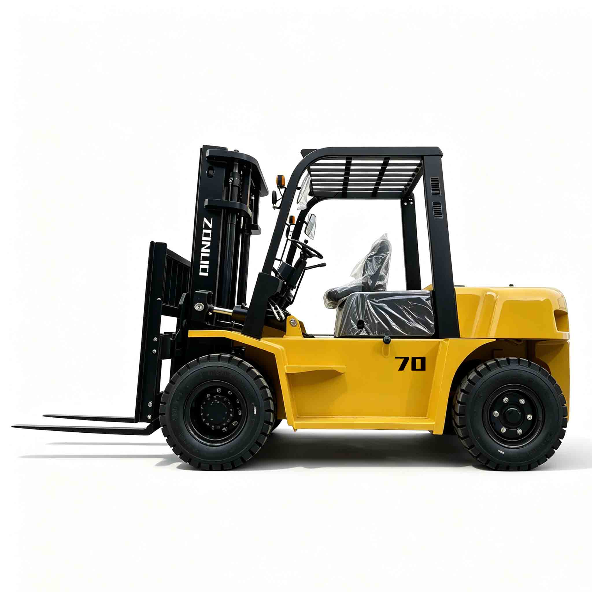 Warehouse Heavy Duty Diesel Forklift 7 Tonnage
