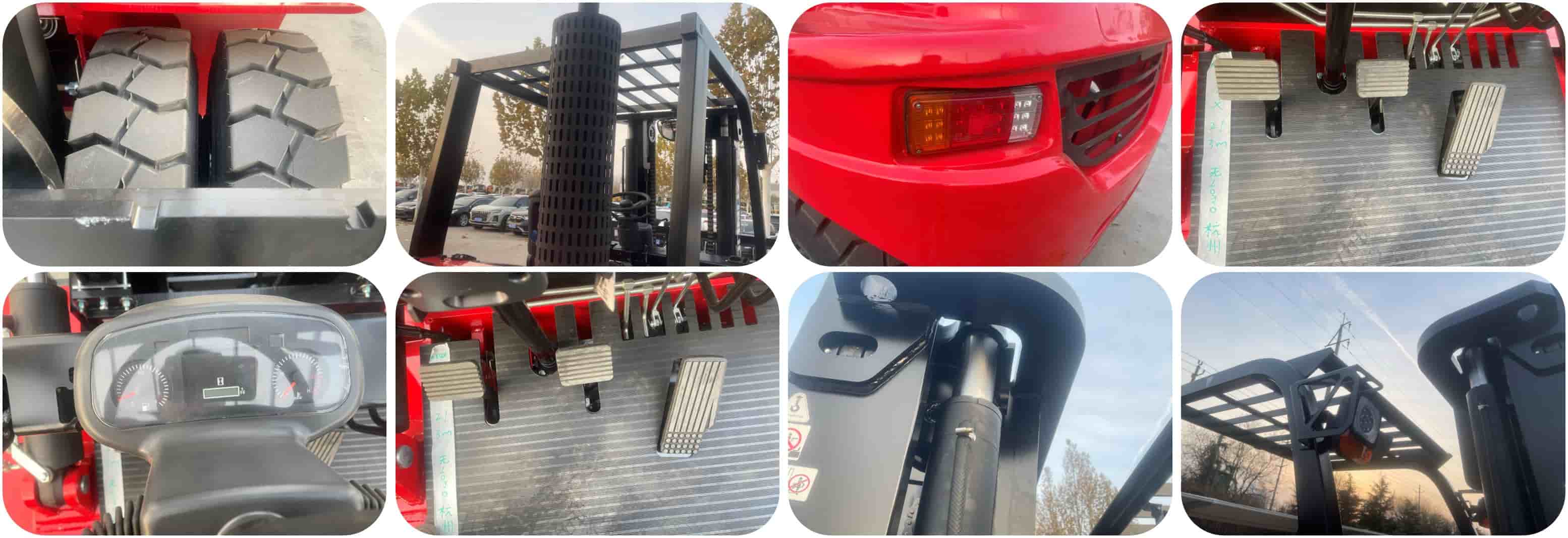 Heavy 7 Ton Diesel Forklift With Isuzu Engine